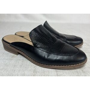 Michael by Michael Shannon Women 7 "Chrisley" Black Slip On Loafer Slide Mules